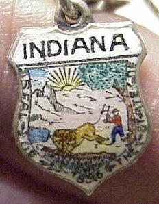 Indiana - State Crest Charm Indiana - State Crest Charm