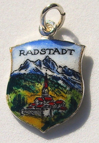 Radstadt, Austria - Mountain & Church Scene Radstadt, Austria - Mountain & Church Scene
