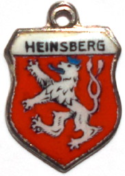 (image for) HEINSBERG, Germany - Vintage Silver Enamel Travel Shield Charm