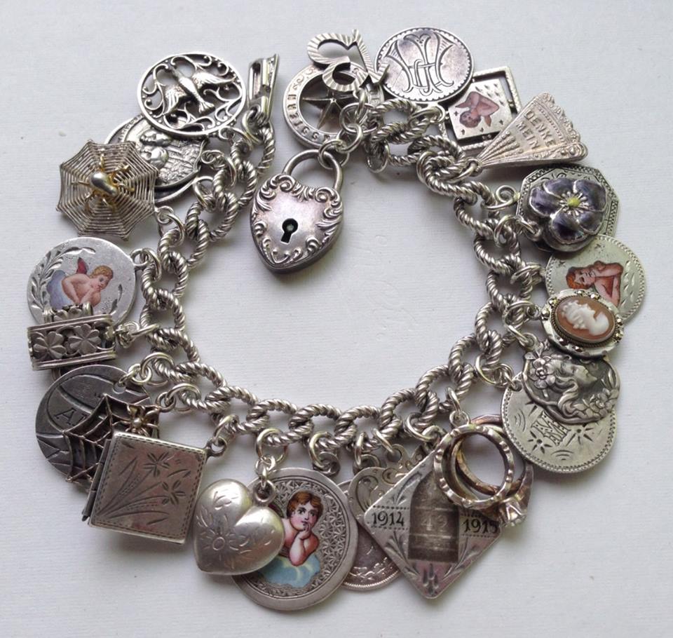(image for) eCharmony Charm Bracelet Collection - 2 Angela Angie Angels Love Token Charms
