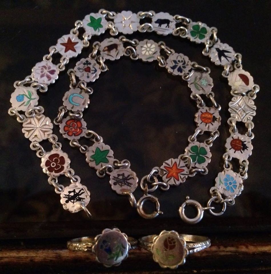 (image for) eCharmony Charm Bracelet Collection - Tiny German Enamel Lucky Charms